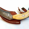 TITAN - Damascus Steel Karambit, Cammel Bone Handle