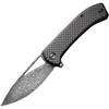 Riffle Flipper Knife Carbon Fiber Overlay On G10 Handle