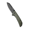 Fritch Flipper Knife Green Canvas Micarta Handle