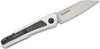 7050 Launch 20 AUTO Folding Knife 3" CPM-MagnaCut Two-Tone Reverse Tanto Blade, Clear Anodized Aluminum Handles with Carbon Fiber Inlays