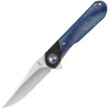 Comet Liner Lock Knife Brass & Micarta Blue
