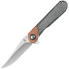 Comet Liner Lock Knife Copper & Micarta Black