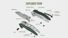 Zilla Green Folding Tool