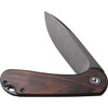 Elementum Flipper Knife Wood Handle (2.96" Black SW D2 Blade)