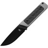 KI1063A1 6.5" (16.51cm) overall. 3" (7.62cm) black finish CPM-3V carbon steel drop point blade. Gray G10 handle with black micarta inlay. Full tang. Lanyard hole. Black Kydex belt sheath.