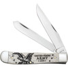 U.S. Army Embellished Smooth Natural Bone