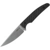 Black Carbon Fiber Weave CT2 Hunter with Embellished Leather Sheath