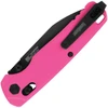 KS6105PINK Bel Air DuraLock black PVD coated CPM MagnaCut stainless reverse tanto blade. Pink aluminum handle