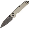 KS6105DAM Damascus steel blade. Bright nickel Cerakote aluminum handle