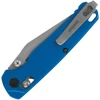 KS6106BLU Bel Air DuraLock stonewash finish CPM MagnaCut stainless clip point blade. Blue aluminum handle