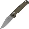 KS6106 Bel Air DuraLock CPM MagnaCut stainless clip point blade. Green canvas micarta handle