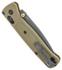 535GRY-1 AXIS Lock Smoked Gray S30V Drop Point Blade, Ranger Green Grivory Handle Black Clip