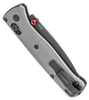 535BK-4 AXIS LOCK Sunburst Milled Aluminum Handle / Black M390 Drop Point Blade, Black Oxide Clip