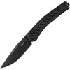 ZT0556BLK Black PVD Coated CPM-MagnaCut Blade / Black PVD Coated Titanium with Carbon Fiber Inlay Handle