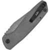ZT0512OL Stonewash Finish Cru-Wear Clip Point Blade / Olive Canvas Micarta with Stonewash Finish Titanium Handle