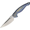 RKPRED2FB Bead Blast Finish Bohler M390 Blade / Flame Anodized Titanium Handle