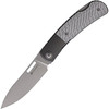 MAXMM361B Bead Blast MagnaCut Drop Point Blade / Silver Carbon Fiber Handle, Titanium Bolsters