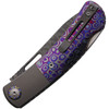 MAXMM361C Damascus Steel Blade Titanium Bolsters / Ziramascus Handle