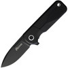 Hydrosight Full Eclipse Black PVD Coated 14C28N Sandvik Drop Point Blade / Black Aluminum Handle w/Black G10 Inlay
