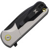 CCMHRSGTAER Hydrosight Aero Black PVD Coated 14C28N Sandvik Drop Point Blade / Gray Aluminum Handle w/Black G10 Inlay