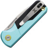 CCMHRSGTPLS Hydrosight Pulse  Satin 14C28N Sandvik Drop Point Blade / Teal Aluminum Handle w/Black G10 Inlay