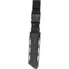 SOGBY1003BX 12.25" (31.12cm) overall. 7.13" (18.11cm) black PVD coated AUS-8 stainless tanto blade. Flat Dark Earth G10 handle. Stainless guard and pommel. Integrated AR-compatible barrel ring. Black Kydex belt sheath.