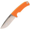 SOG17060343 9" (22.86cm) overall. 4.25" (10.8cm) stonewash finish 440 stainless blade. Orange textured GRN handle. Full tang. Lanyard hole. Adjustable UMS compatible sheath. Green nylon belt sheath. Clam packed.