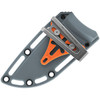 SOG17060243 9" (22.86cm) overall. 4.25" (10.8cm) stonewash finish 440 stainless blade. Wolf gray textured GRN handle. Full tang. Lanyard hole. Green nylon belt sheath. Clam packed.