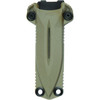 SOG17610457 7.5" (19.05cm) overall. 3.5" (8.89cm) black TiNi coated S35VN stainless blade. Flat Dark Earth G10 handle. Fully ambidextrous carry. Handles are removable. Universal mounting system. GRN MOLLE compatible belt sheath.