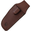 KOA00011FG 7.5" (19.05cm) overall. 3.5" (8.89cm) bead blast finish D2 tool steel guthook blade. Stag handle. Full tang. Lanyard hole. Brown leather belt sheath.