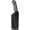 SPIKCHGH010 8" (20.32cm) overall. 3.75" (9.53cm) black stonewash finish AUS-8 stainless guthook blade. Green canvas micarta handle. Full, extended tang. Lanyard hole. Black Kydex belt sheath.