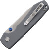 VOSA2906 4.38" (11.13cm) closed. 3.25" (8.26cm) satin finish 14C28N Sandvik stainless blade. Gray G10 handle.