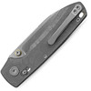 VOSA4506 4.38" (11.13cm) closed. 3.25" (8.26cm) stonewash finish S35VN stainless drop point blade. Acid etched titanium handle. Thumb stud. Lanyard hole. Pocket clip. Black nylon zippered storage case.