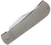 Jack Wolf Knives Benny's Clip Slipjoint Folding Knife CPM-S90V Two-Tone Clip Point Blade / Dark Blasted Starburst Pattern Titanium Handle