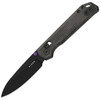 KIV34582CDA1 4" (10.16cm) closed. 3" (7.62cm) black PVD coated CTS-BD1 stainless drop point blade. Black Norplex UltreX micarta handle. Thumb stud. Lanyard hole. Pocket clip.