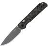 KIV34582BDA2 4.13" (10.49cm) closed. 2.9" (7.37cm) gray PVD coated CTS-BD1 stainless drop point blade. Black Vortex micarta handle. Thumb stud. Lanyard hole. Pocket clip.