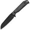 KI1045MS1 7.88" (20.02cm) overall. 3.75" (9.53cm) black coated CPM-3V carbon steel sheepsfoot blade. Black canvas micarta handle. Full, extended tang. Glass breaker. Lanyard hole. Black Kydex belt sheath.