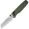 KIV3641C3 4" (10.16cm) closed. 3" (7.62cm) satin finish 154CM stainless blade. OD green sculpted G10 handle. Thumb stud. Pocket clip.