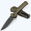 9070BK-03 Benchmade Auto Claymore, Ranger Green Grivory Handle, 3.6" 154CM Cobalt Black Drop Point Blade