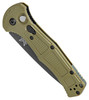 9070BK-03 Benchmade Auto Claymore, Ranger Green Grivory Handle, 3.6" 154CM Cobalt Black Drop Point Blade