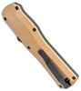 3400BK-2 Autocrat OTF Knife 3.71" Black DLC S30V Double Edge Dagger Blade, Coyote Brown G10 Handle