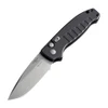 HO64136 Auto Ballista I Button Lock Tumble Finish 154CM Drop Point Blade, Black Aluminum Handle
