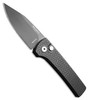 Chavez Scapegoat Compact Automatic Knife 2.95" MagnaMax Stonewashed Clip Point Blade, Black Carbide Textured Aluminum Handle