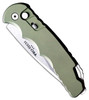Pro-Tech TR-4 Tactical Response 4 Automatic Knife 4" MagnaMax Stonewashed Drop Point Blade, Green Solid Aluminum Handle