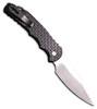Pro-Tech TR-4 Tactical Response 4 Automatic Knife 4" MagnaMax Stonewashed Drop Point Blade, Black Feather Texture Aluminum Handle