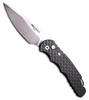 Pro-Tech TR-4 Tactical Response 4 Automatic Knife 4" MagnaMax Stonewashed Drop Point Blade, Black Feather Texture Aluminum Handle