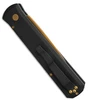 Pro-Tech Automatic Knife Black Aluminum Handle, 4.00" Tan PVD 154CM Spear-Point Blade