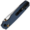 KIV3789A4 4.25" (10.8cm) closed. 3.25" (8.26cm) satin finish AEB-L stainless clip point blade. Blue anodized aluminum handle. Thumb stud. Lanyard hole. Pocket clip.