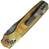KIV3789A3 4.25" (10.8cm) closed. 3.25" (8.26cm) gray stonewash finish AEB-L stainless clip point blade. Amber PEI handle. Thumb stud. Lanyard hole. Pocket clip.