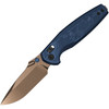 KIV3791A2 4.13" (10.49cm) closed. 3.13" (7.95cm) PVD coated Nitro V steel drop point blade. Blue anodized aluminum handle. Thumb stud. Pocket clip. Sunset metal finish blade.